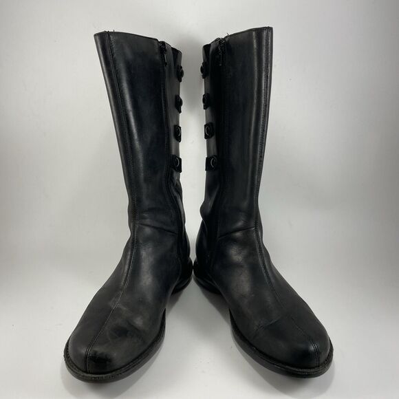 Merrell Tetra Launch Waterproof Black Side Zip Polartec Leather Boots Womens 6 - Picture 2 of 11